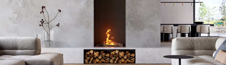 Element4 Sky Large Front Bio inbuilt bioethanol fireplace