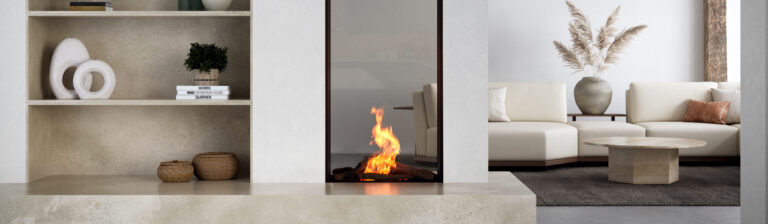 Element4 Sky Large Tunnel Bio inbuilt bioethanol fireplace