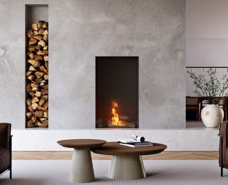 Element4 Sky Medium Front Bio inbuilt bioethanol fireplace